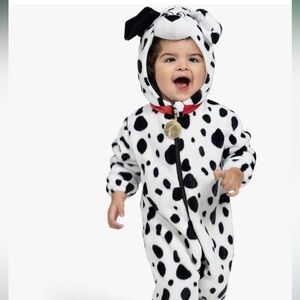 12m - 18m Dalmatian dog Halloween Costume plush soft fabric